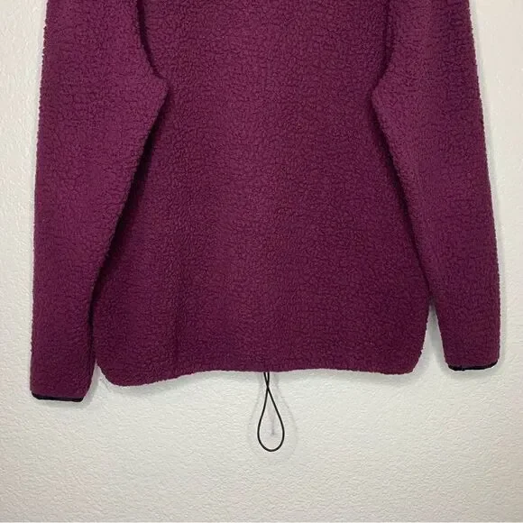 PINK Victoria’s Secret Quarter Zip Sherpa Fleece Pullover Sweatshirt - Picture 7 of 10